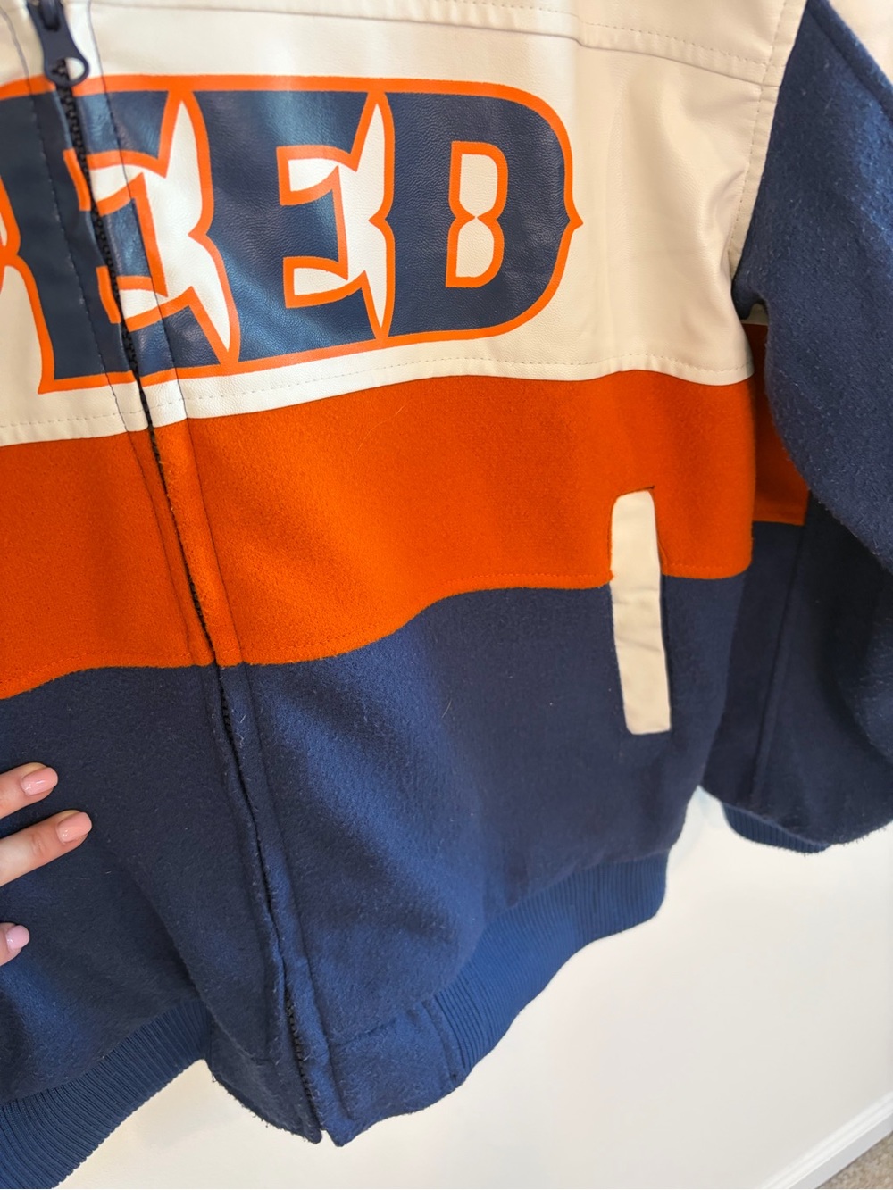 Fashion Nova Over The Speed Limit Oversized Bomber Varsity Jacket Size Small - Picture 10 of 16